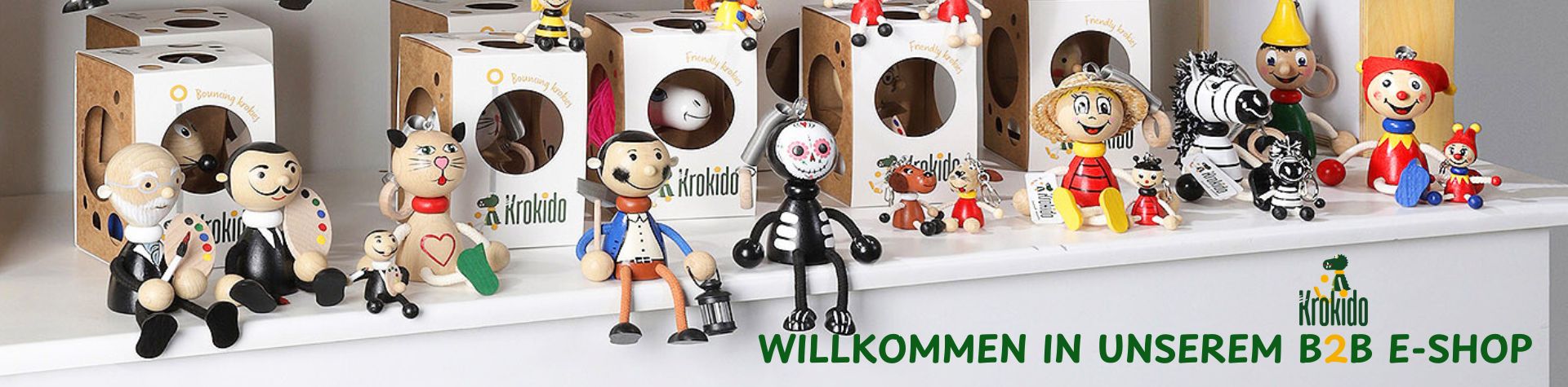 Willkommen in KROKIDO B2B e-shop mit Holzspielzeug