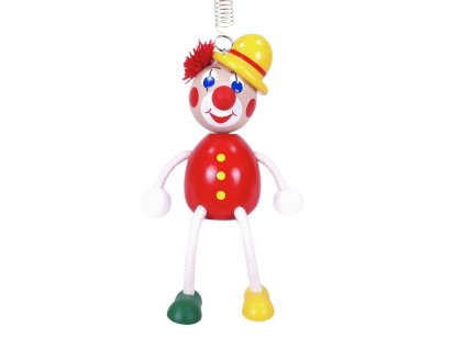 clown with hat figure on spring