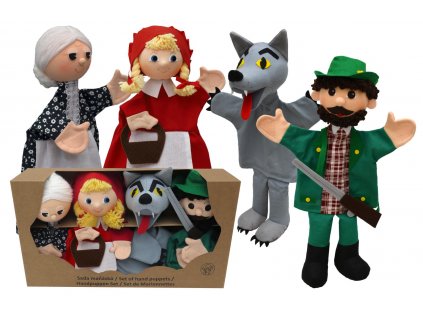 little red riding hood set of hand puppets