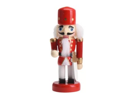 wooden nutcracker red