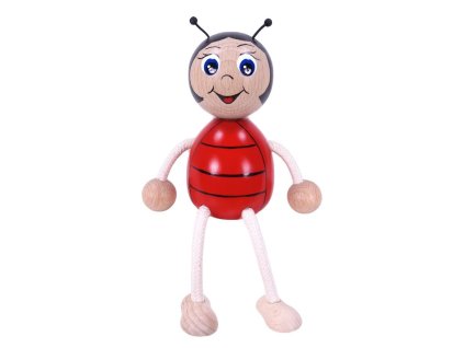 Ladybird wooden figure