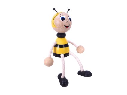 Bee hand painted wooden figure