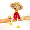 ladybird wooden sitting figure