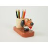 dog wooden pencil holder for kids