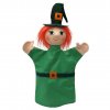 witch green hand puppet