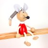 mouse wooden bouncing figure