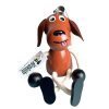 Brown dog bouncing figure